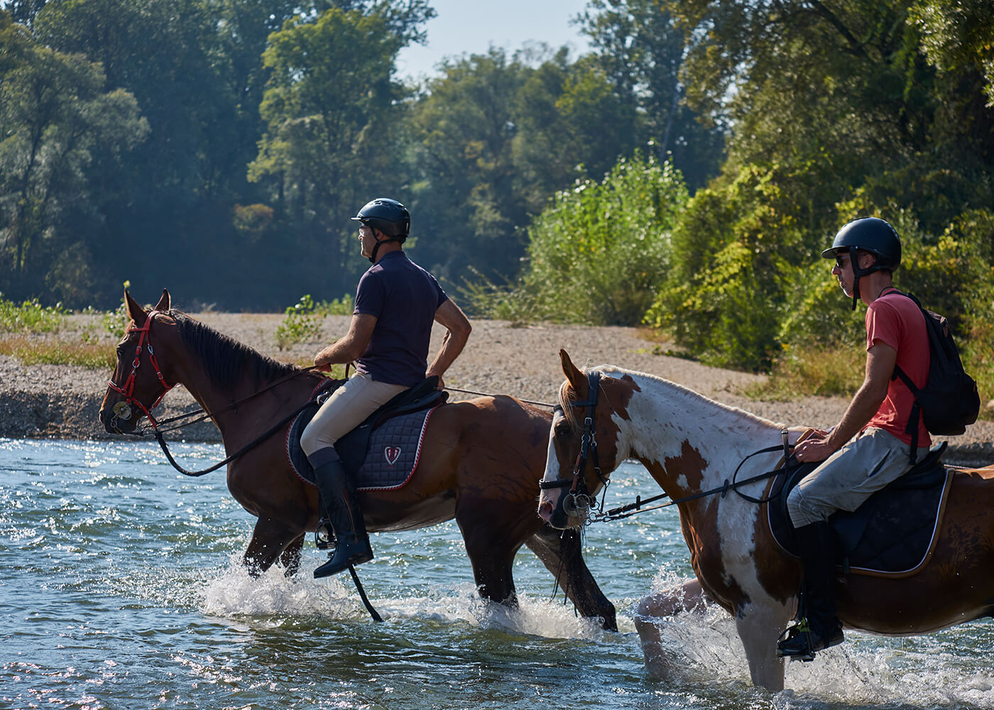 Optional activity, horseback riding along the Drava River